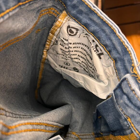 PTCL Rue Bling Out High Rise Stretch Straight Leg Denim sz 25 Studded Jeans - Picture 16 of 16